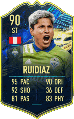 Raúl Ruidíaz Pérou F I F A - Joueurs Cartes Jeux Vidéo Multi Média 