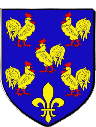 Blasón-Blasón YSSINGEAUX 43 Departamentos - Ciudades Francia Banderas 