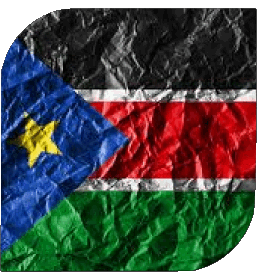 Carré Soudan Sud Afrique Drapeaux 