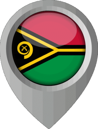 Location Pin Vanuatu Oceania Flags 