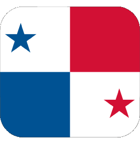 Square Panama America Flags 