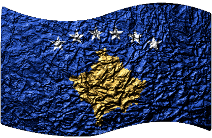 Rectangle Kosovo Europe Drapeaux 