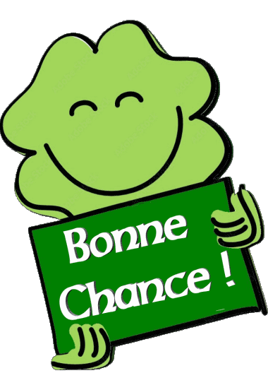 03 Transparenter Hintergrund Bonne Chance Französisch Nachrichten 