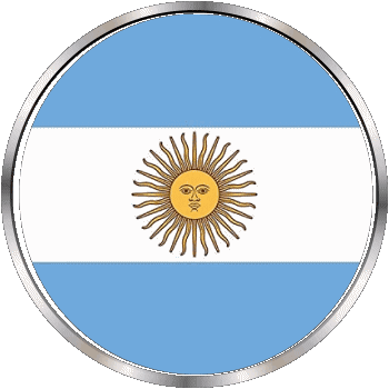 Rond - Anneaux Argentine Amériques Drapeaux 