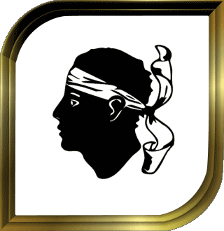 Carré Corse Régions France Drapeaux 