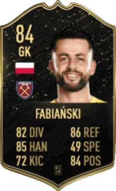 Lukasz Fabianski Pologne F I F A - Joueurs Cartes Jeux Vidéo Multi Média 