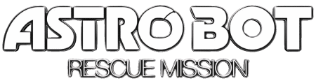 Rescue Mission Logo Astro Bot Vídeo Juegos Multimedia 