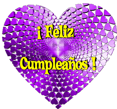 008 Corazón Feliz Cumpleaños Spanisch Nachrichten 