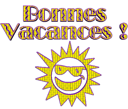 04 Transparenter Hintergrund Bonnes Vacances Französisch Nachrichten 