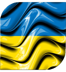 Carré Ukraine Europe Drapeaux 