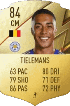 Youri Tielemans Belgique F I F A - Joueurs Cartes Jeux Vidéo Multi Média 