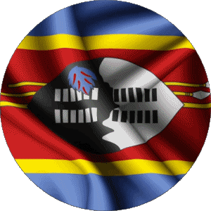 Tondo Eswatini Africa Bandiere 