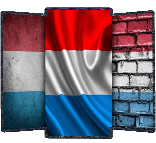 Forme Luxembourg Europe Drapeaux 