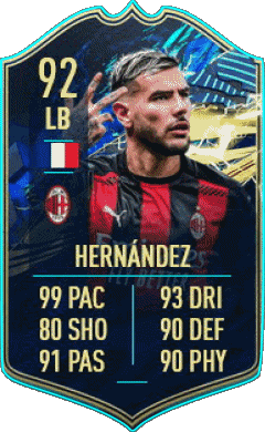 Theo Hernández Francia F I F A - Jugadores  cartas Vídeo Juegos Multimedia 