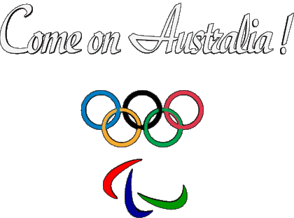 Olympic Games Come on Australia English Messages 