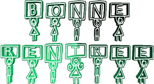 10 Sfondo trasparente Bonne Rentrée Francese Messagi 