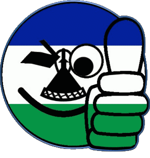 Smiley - OK Lesotho Africa Flags 