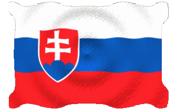 Waving Slovakia Europe Flags 