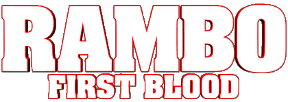 Logo First blood Rambo Películas Internacional Multimedia 
