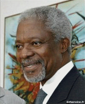 Kofi Annan - Morgan Freeman-Kofi Annan - Morgan Freeman Série 03 People - Vip Morphing - Ressemblance Humour - Fun 