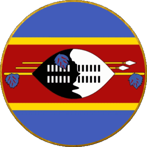 Rond Eswatini Afrique Drapeaux 