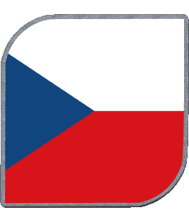 Carré Tchéquie Europe Drapeaux 