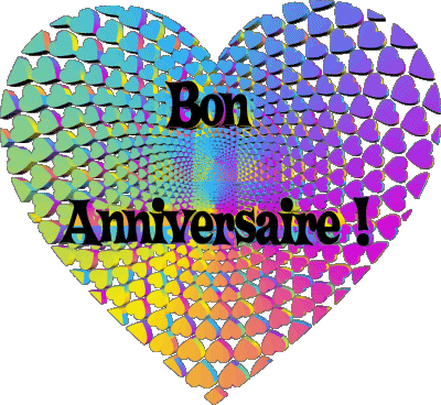 013 Coeur Bon Anniversaire Francés Mensajes 