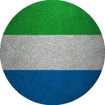 Rond Sierra Léone Afrique Drapeaux 