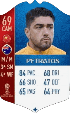 Dimitri Petratos Australia F I F A - Giocatori carte Videogiochi Multimedia 