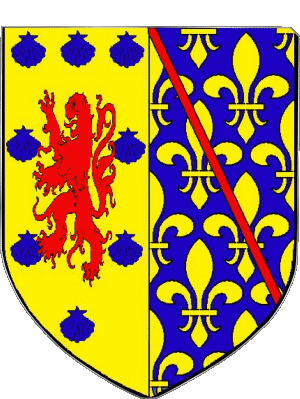 Blasone-Blasone BOURBON L ARCHAMBAULT 03 Dipartimenti - Città Francia Bandiere 