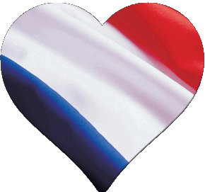 Corazón Nacional Francia Banderas 