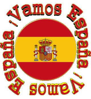 Bandera Vamos España Spagnolo Messagi 