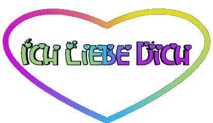 Corazón Ich Liebe Dich Alemán Mensajes 