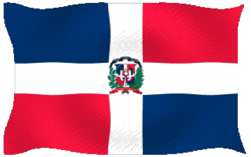 Ondulation République Dominicaine Amériques Drapeaux 