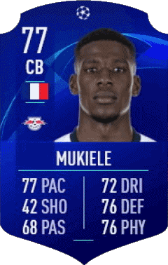 Nordi Mukiele Francia F I F A - Jugadores  cartas Vídeo Juegos Multimedia 