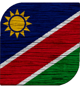 Square Namibia Africa Flags 