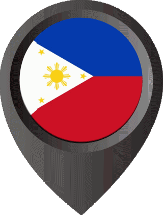 Epingle de Localisation Philippines Asie Drapeaux 