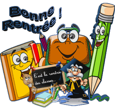 05 Sfondo trasparente Bonne Rentrée Francese Messagi 