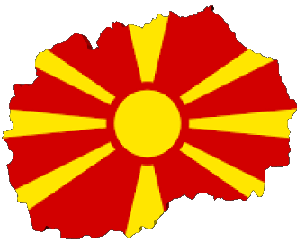 Carta Geografica Macedonia Europa Bandiere 