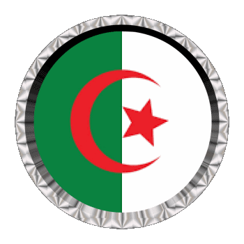 Round - Rings Algeria Africa Flags 