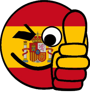 Smiley - OK Spanien Europa Fahnen 