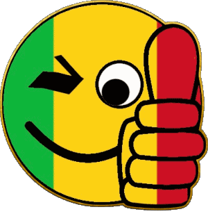 Smiley - OK Mali África Banderas 
