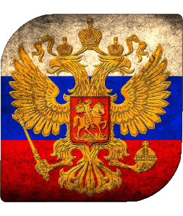 Square Russia Europe Flags 