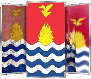 Various Kiribati Oceania Flags 