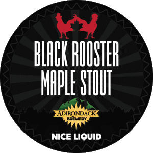 Black rooster maple stout-Black rooster maple stout Adirondack USA Bier Getränke 