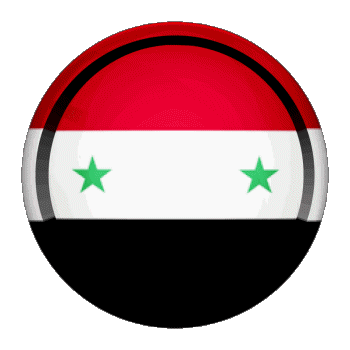 Rund - Ringe Syrien Asien Fahnen 