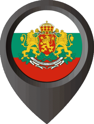 Perno di posizione Bulgaria Europa Bandiere 