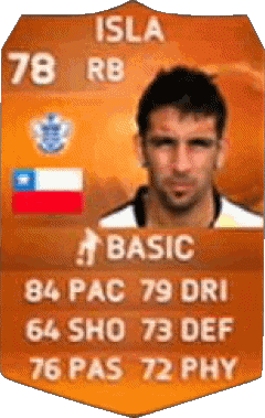 Mauricio Isla Chile F I F A - Jugadores  cartas Vídeo Juegos Multimedia 