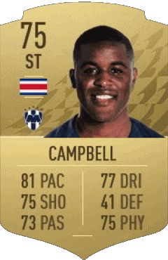 Joel Campbell Costa Rica F I F A - Jugadores  cartas Vídeo Juegos Multimedia 