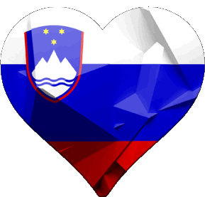 Cuore Slovenia Europa Bandiere 